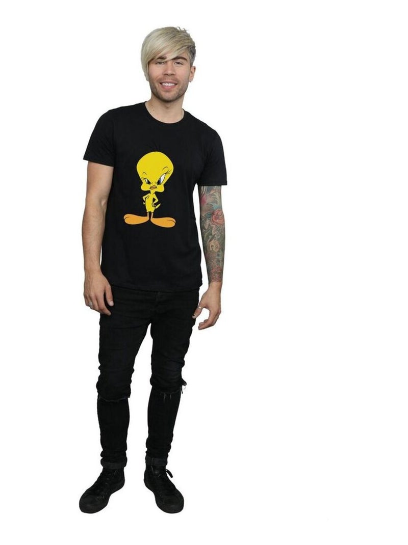 Looney Tunes - Camiseta Angry de Piolín de Algodón para Hombre Negro - Kiabi