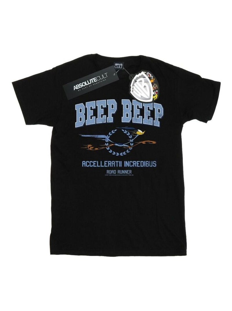 Looney Tunes - Camiseta Beep Beep de Correcaminos para Hombre Negro - Kiabi