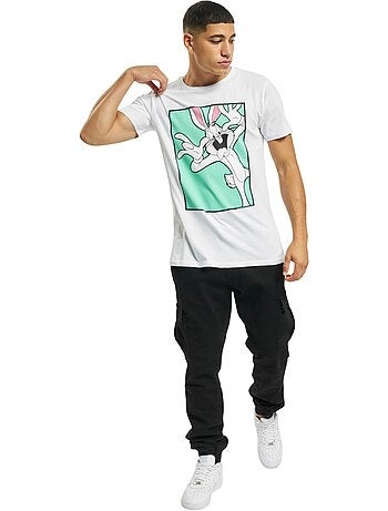 Looney Tunes - Camiseta de Bugs Bunny Diseño Cara para Hombre