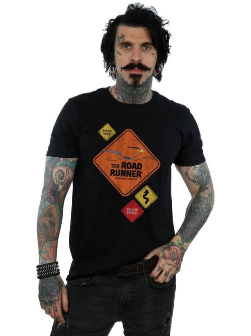 Looney Tunes - Camiseta de Correcaminos Señal de Tráfico para Hombre - Kiabi Looney Tunes - Camiseta de Correcaminos Señal de Tráfico para Hombre - Kiabi