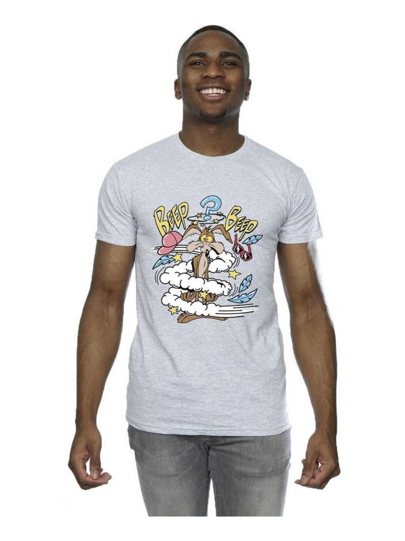 Looney Tunes - Camiseta de El Coyote Daze para Hombre Gris jaspeado - Kiabi