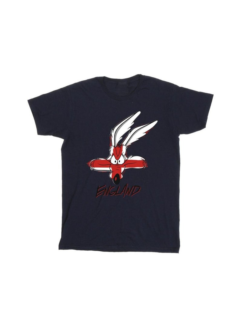 Looney Tunes - Camiseta de El Coyote Inglaterra para Hombre Azul marino - Kiabi