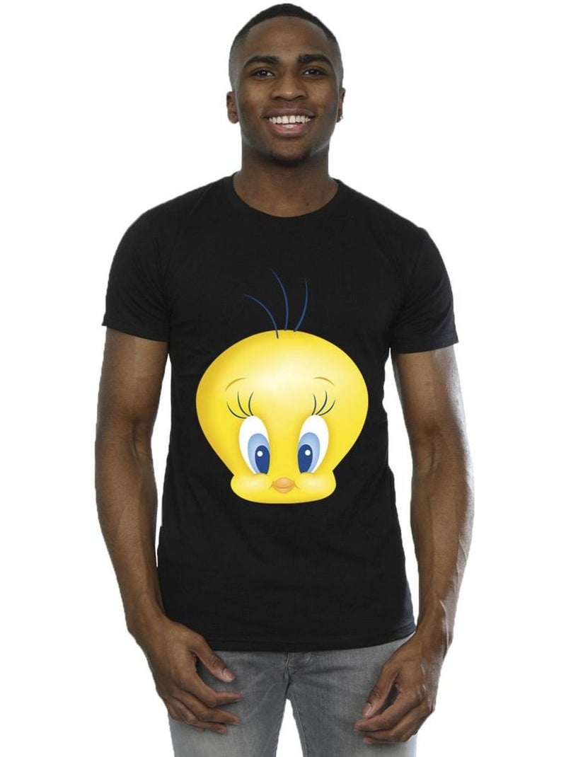 Looney Tunes - Camiseta de Piolín Cara para Hombre Negro - Kiabi