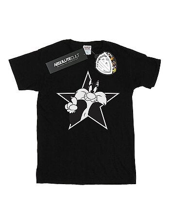 Looney Tunes - Camiseta de Silvestre Estrella Mono para Hombre