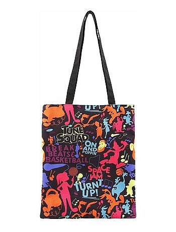 Looney Tunes Space Jam 2: A New Legacy Tune Squad Bolsa de la Compra Tote Shopping Bag, Multicolor