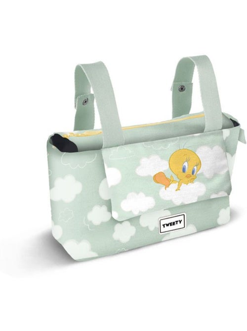 Looney Tunes Tweety (Piolín) Clouds Bolso Organizador Carro Bebé Hamper Mommy, Verde - Kiabi