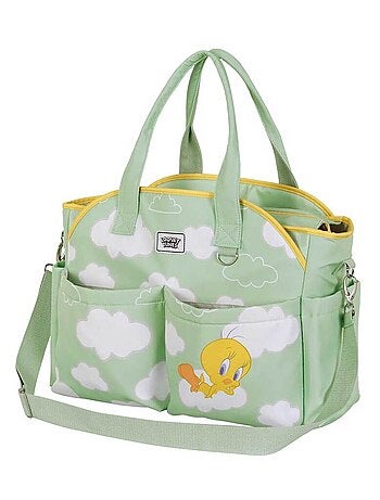 Looney Tunes Tweety (Piolín) Clouds Bolso para Carro de Bebé Mommy, Verde