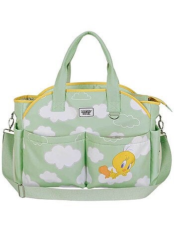 Looney Tunes Tweety (Piolín) Clouds Bolso para Carro de Bebé Mommy, Verde