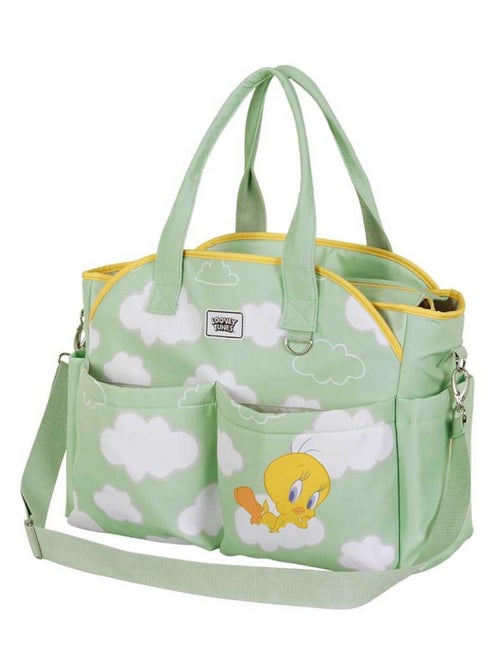 Looney Tunes Tweety (Piolín) Clouds Bolso para Carro de Bebé Mommy, Verde - Kiabi Looney Tunes Tweety (Piolín) Clouds Bolso para Carro de Bebé Mommy, Verde - Kiabi