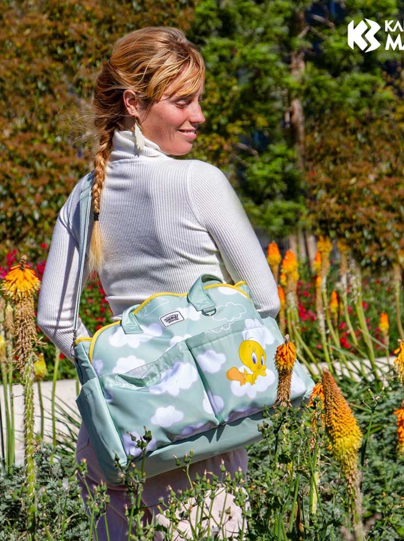 Looney Tunes Tweety (Piolín) Clouds Bolso para Carro de Bebé Mommy, Verde Verde - Kiabi