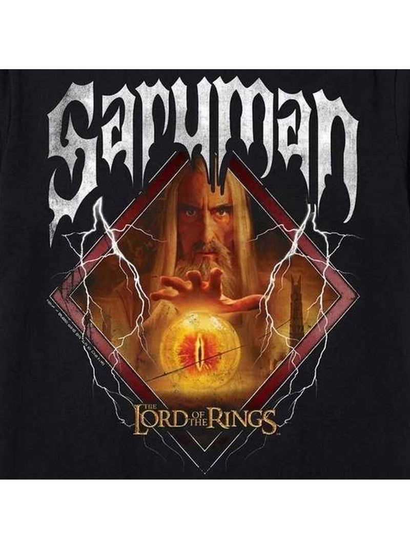 Lord Of The Rings - Camiseta de Saruman Diseño Banda para Adultos Unisex Negro - Kiabi