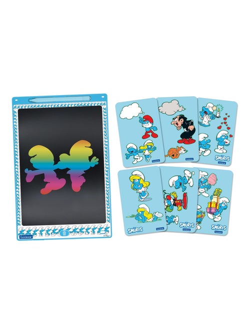 Los Pitufos 11'' tableta de tinta electrónica multicolor para aprender a dibuTarro con plantillas - Kiabi