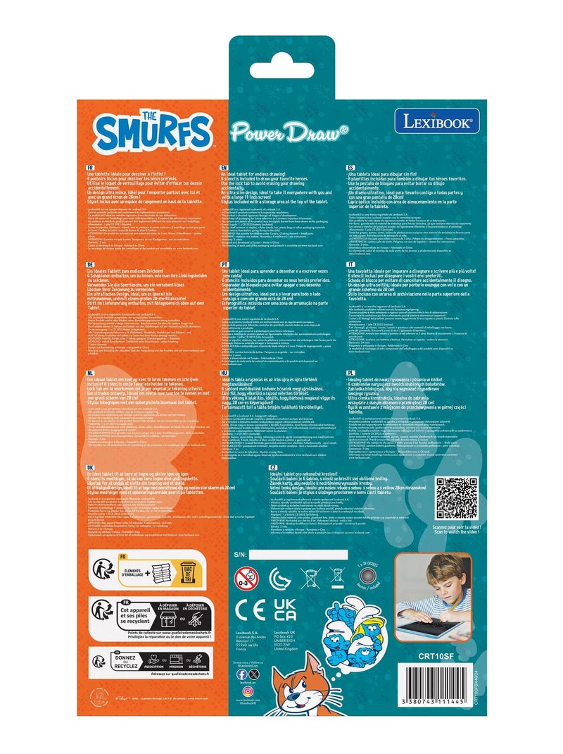 Los Pitufos 11'' tableta de tinta electrónica multicolor para aprender a dibuTarro con plantillas N/D - Kiabi