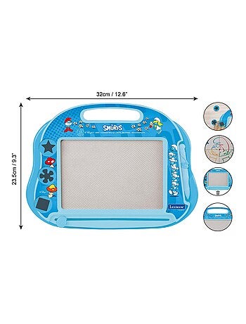 Los Pitufos Tablero de dibujo magnético multicolor con accesorios Formato A5