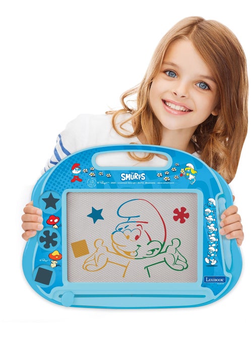 Los Pitufos Tablero de dibujo magnético multicolor con accesorios Formato A5 - Kiabi