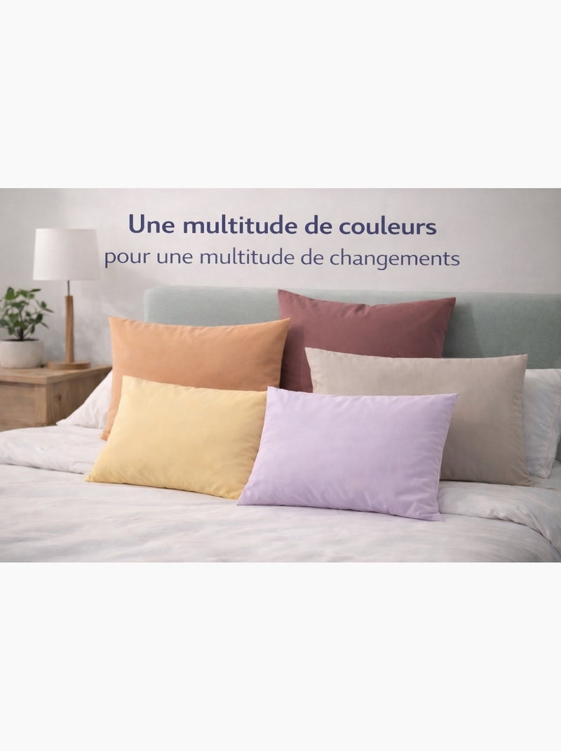 Lot de 10 fundas de almohada de algodón couleurs aléatoires promo linge Multicolor - Kiabi