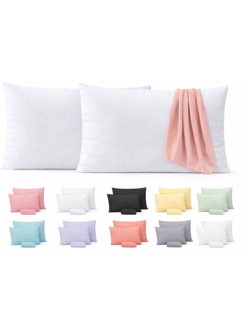 Lot de 8 fundas de almohada de algodón couleurs aléatoires promo linge - Kiabi Lot de 8 fundas de almohada de algodón couleurs aléatoires promo linge - Kiabi