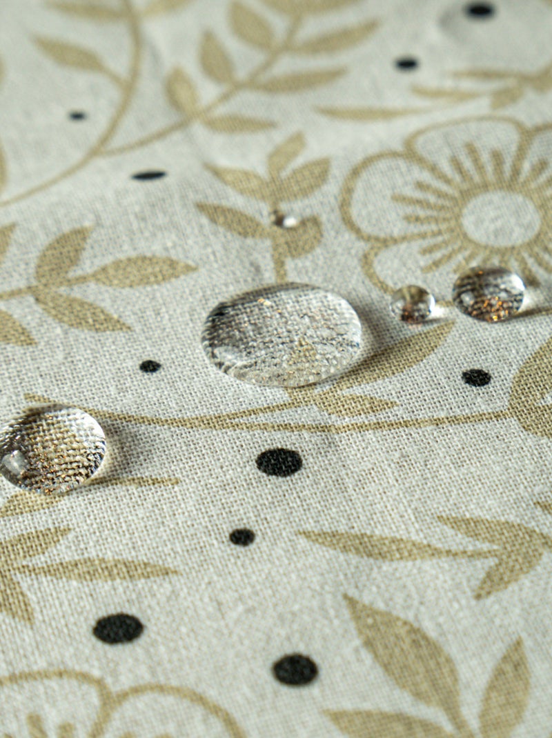 Lote de 1 mantel cuadrado + 2 servilletas con estampado floral Blanco - Kiabi