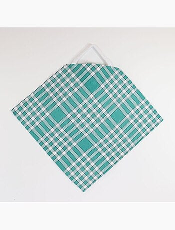 Lote de 10 baberos de algodón con estampado de cuadros vichy CLEAN