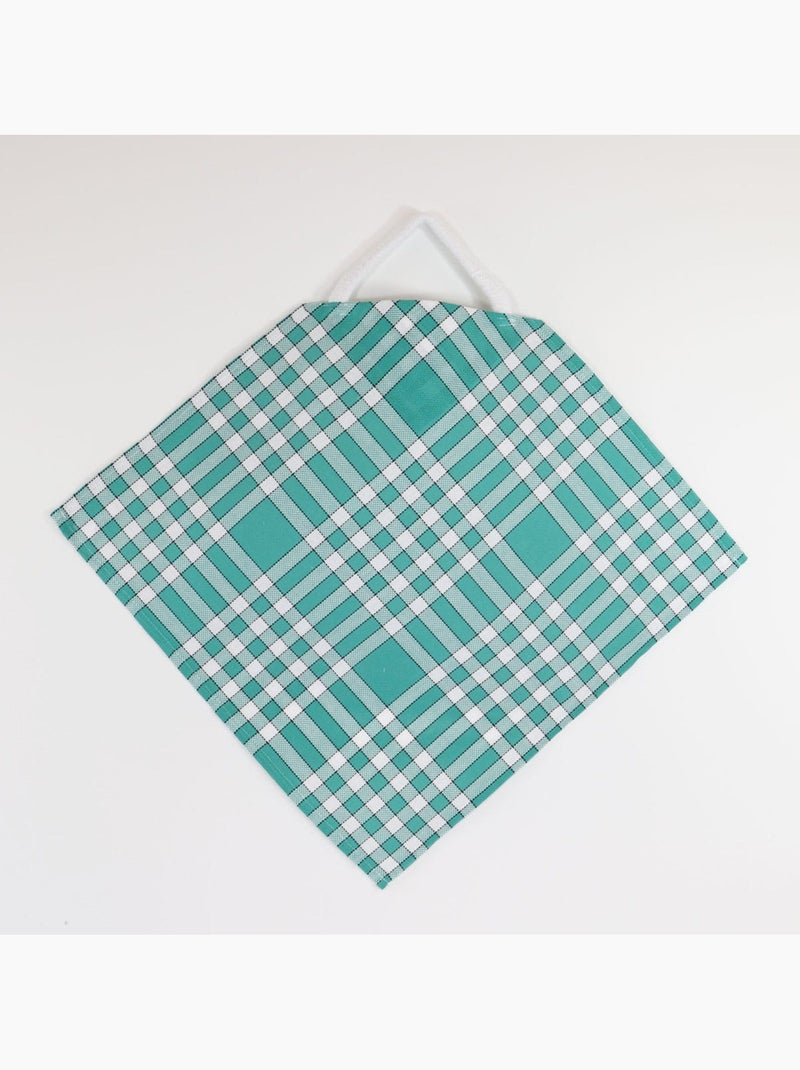 Lote de 10 baberos de algodón con estampado de cuadros vichy CLEAN Verde - Kiabi