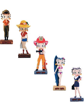 Lote de 10 figuras betty boop show de resina pintadas a mano – aprox. 15 cm