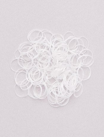 Lote de 100 gomas elásticas de colores