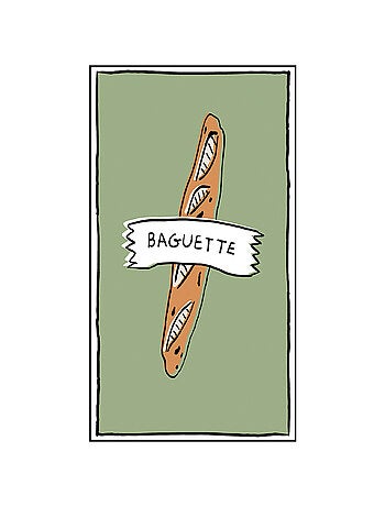 Lote de 15 servilletas baguette