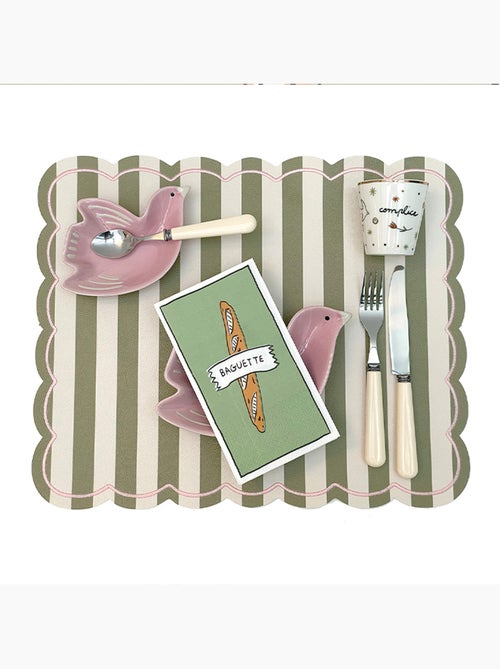 Lote de 15 servilletas baguette - Kiabi