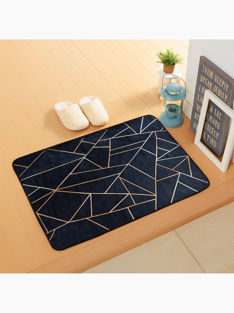 Lote de 2 alfombras gráficas Negro - Kiabi