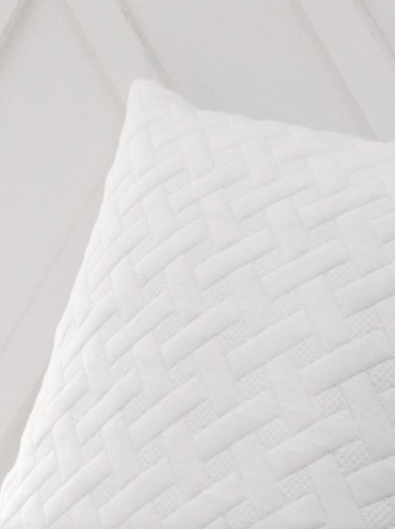 Lote de 2 Almohadas de Poliéster Flocon Mémoire de Forme PROMO LINGE Blanco - Kiabi