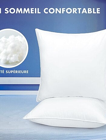 Lote de 2 almohadas de poliéster promo linge