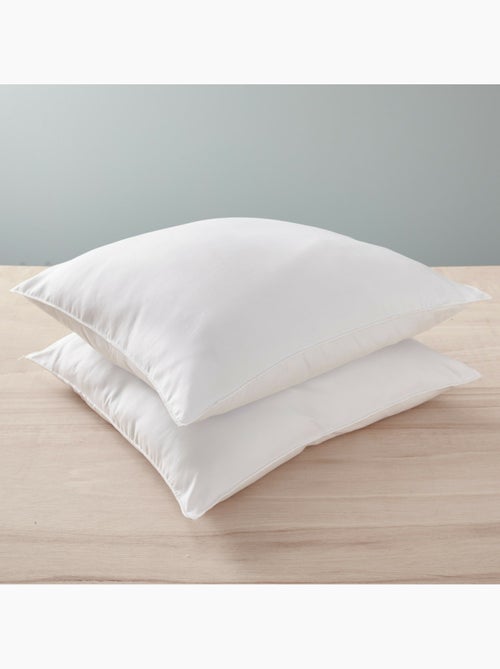 Lote de 2 almohadas douceur 60 x 60 cm – antiácaros soft & care – blanrêve - Kiabi Lote de 2 almohadas douceur 60 x 60 cm – antiácaros soft & care – blanrêve - Kiabi