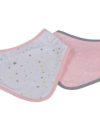 Lote de 2 baberos bandana estrellas