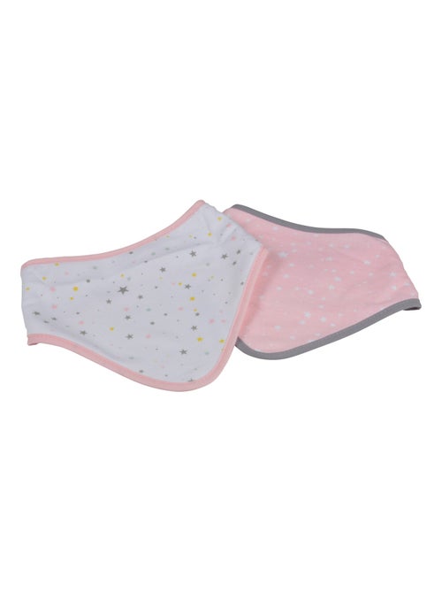 Lote de 2 baberos bandana estrellas - Kiabi
