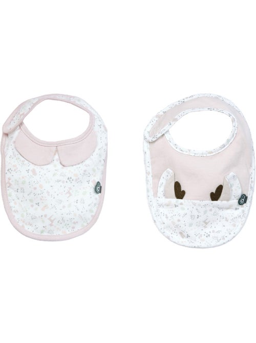 Lote de 2 baberos florales - Kiabi Lote de 2 baberos florales - Kiabi
