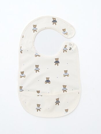 Lote de 2 baberos impermeables con estampado