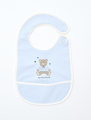 Lote de 2 baberos impermeables con estampado