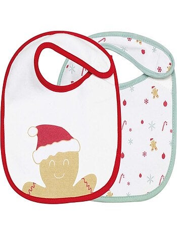 Lote de 2 baberos nacimiento de Navidad