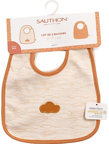 Lote de 2 baberos nube de - SAUTHON