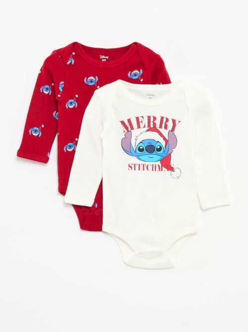 Lote de 2 bodies 'Stitch' 'Disney' - Kiabi