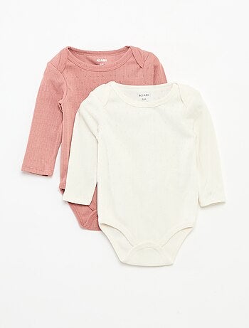 Lote de 2 bodies termorreguladores de punto