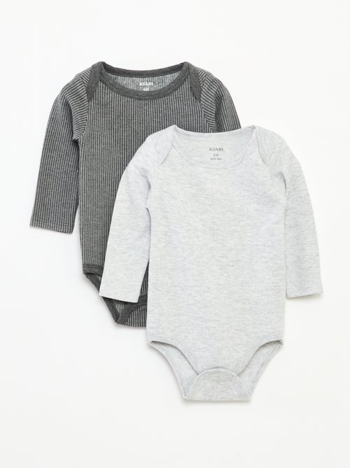 Lote de 2 bodies termorreguladores de punto - Kiabi