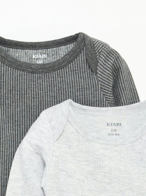 Lote de 2 bodies termorreguladores de punto - Kiabi