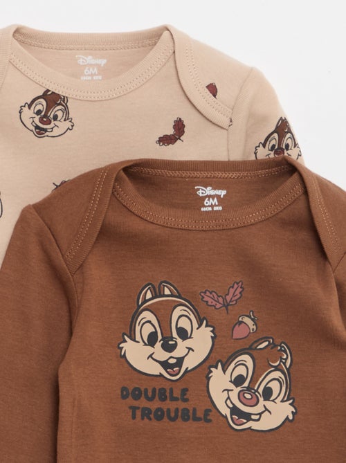 Lote de 2 bodies 'Tic y Tac' 'Disney' - Kiabi