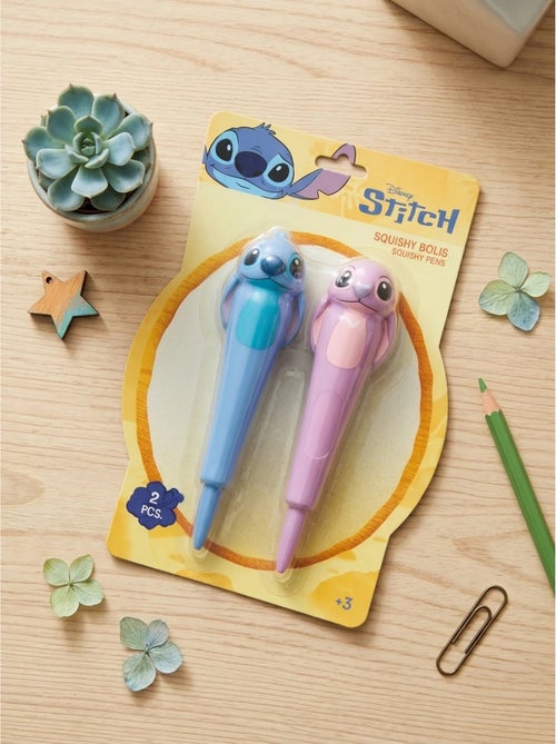 Lote de 2 bolígrafos tinta verde ergonómicos stitch disney - Kiabi Lote de 2 bolígrafos tinta verde ergonómicos stitch disney - Kiabi