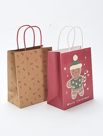 Lote de 2 bolsas de papel