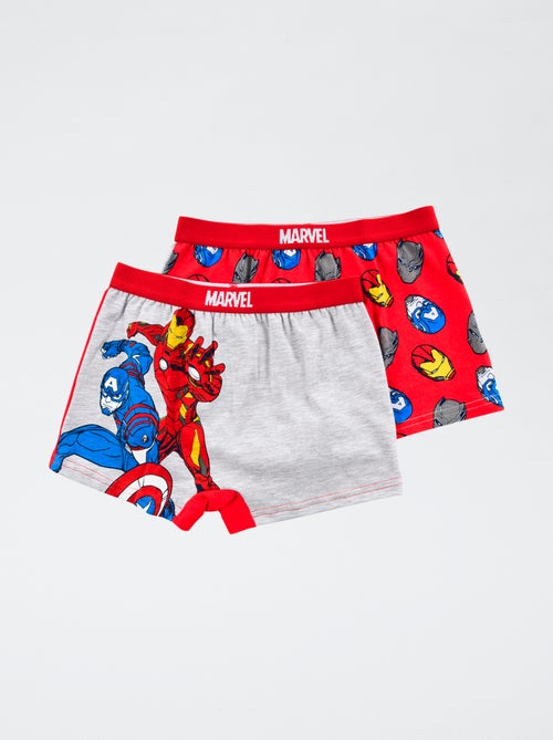 Lote de 2 bóxers 'Suncity' 'Marvel' 'Avengers' de algodón - Kiabi