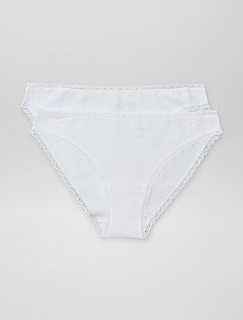 Pack de 2 braguitas de algodón