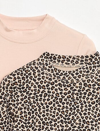 Lote de 2 camisetas de cuello alto