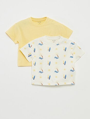 Lote de 2 camisetas de manga corta y cuello redondo